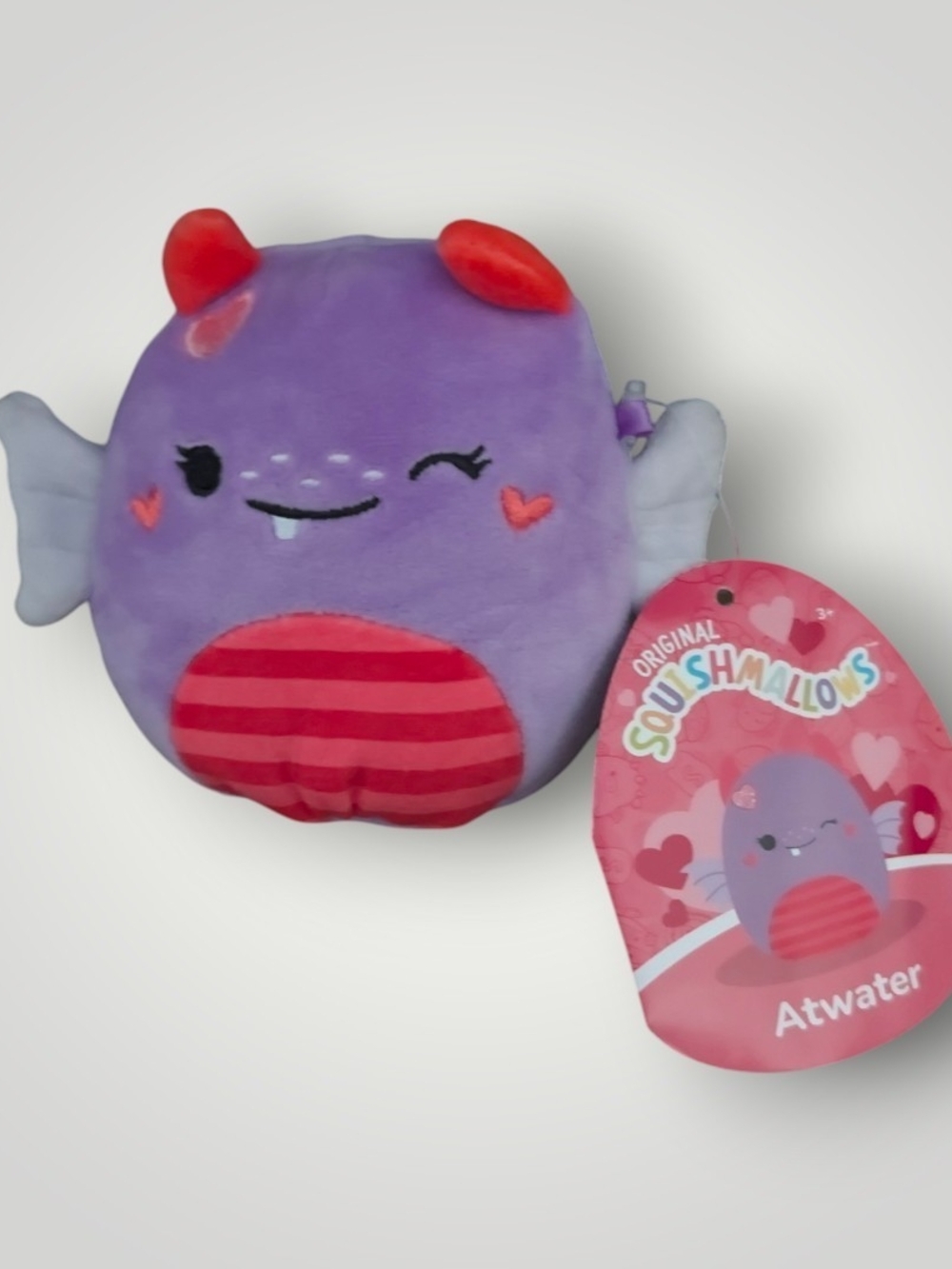 OriginalSquishmallows Purple & Red Atwater Plush Fish